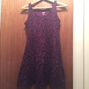 Fun flirty purple printed dress